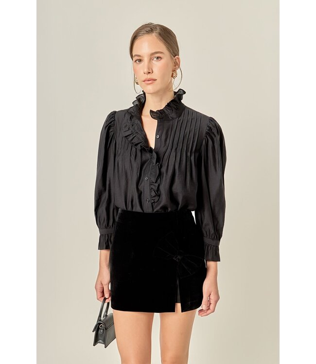 Naomi Ruffle Detailed Blouse