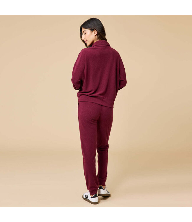 Avery Vintage Velvet ¼ Zip Pullover & Jogger Lounge Set