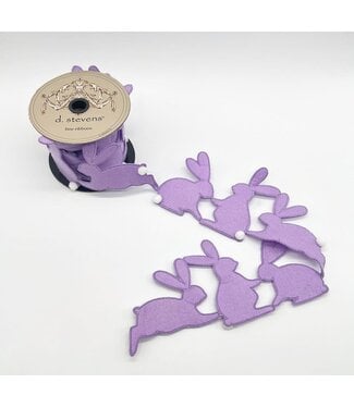 Rabbit Garland, Lavender Ribbon
