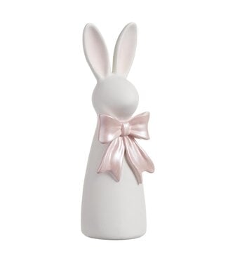 12" Bunny White Pink