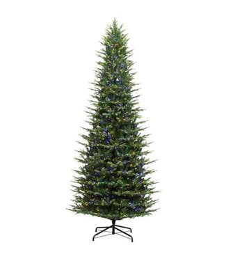 12' Mid King Pine Tree - Sparkle Color Change Rice Light