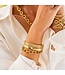 L'Amour Toujour Hinged Bangle - Gold