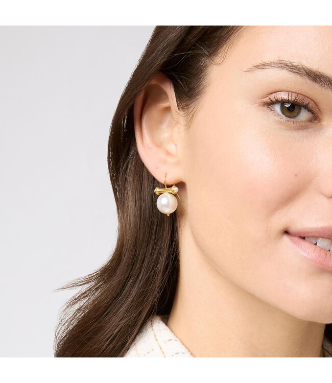 JULIE VOS Bamboo Pearl Earring