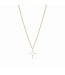 JULIE VOS Gumdrop Cross Delicate Necklace