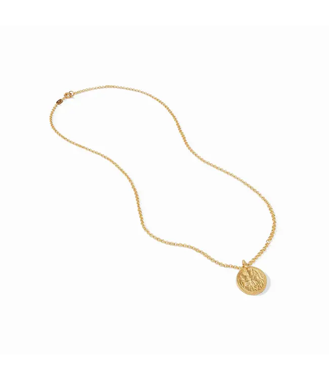 JULIE VOS Gold Coin Pendant