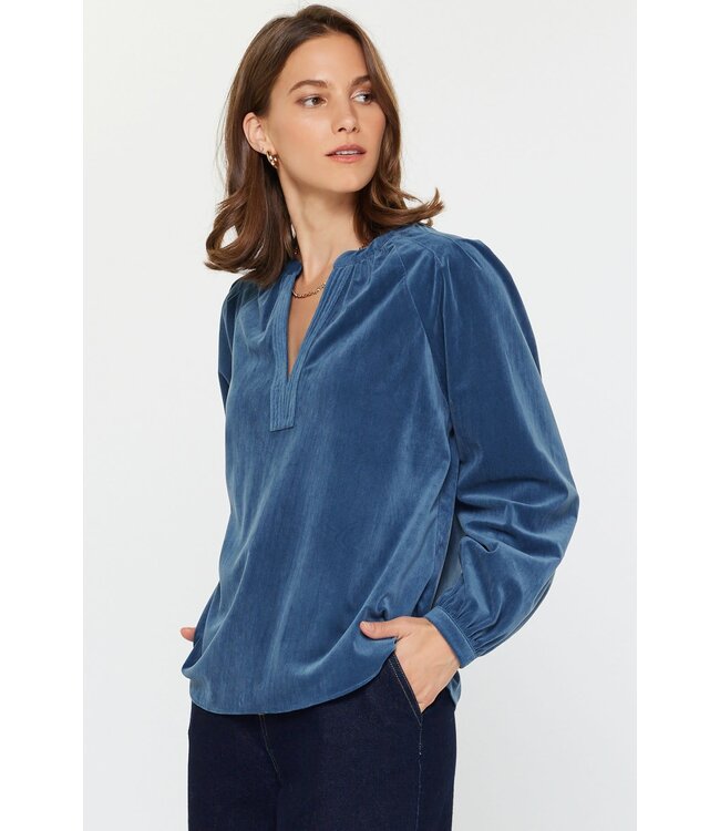 Abigail Fine Corduroy Long Sleeve Top