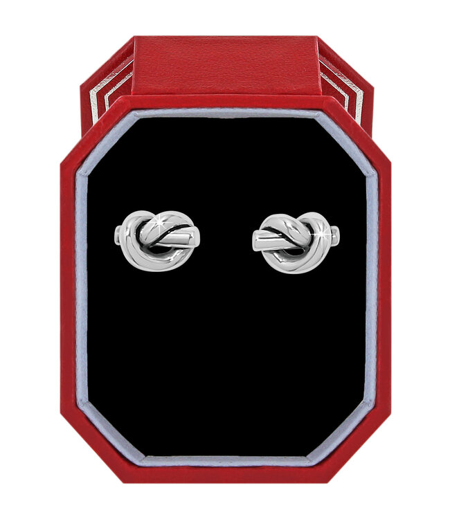 BRIGHTON Interlok Single Knot Post Earrings Gift Box