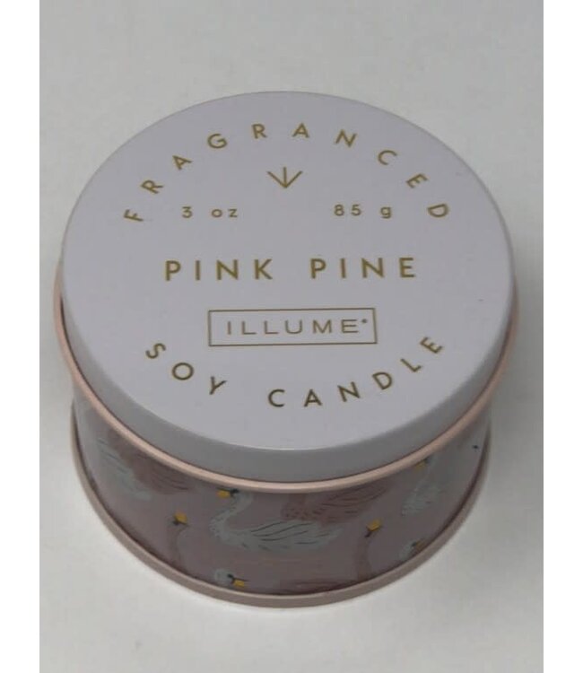 Pink Pine Candle 3 oz. Mini Tin