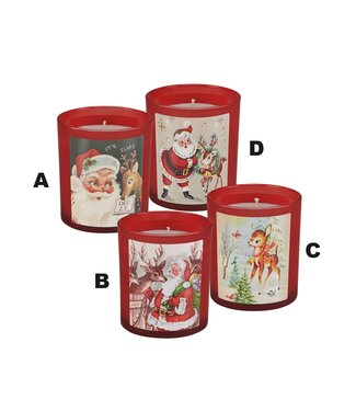 Santa's Reindeer Candle