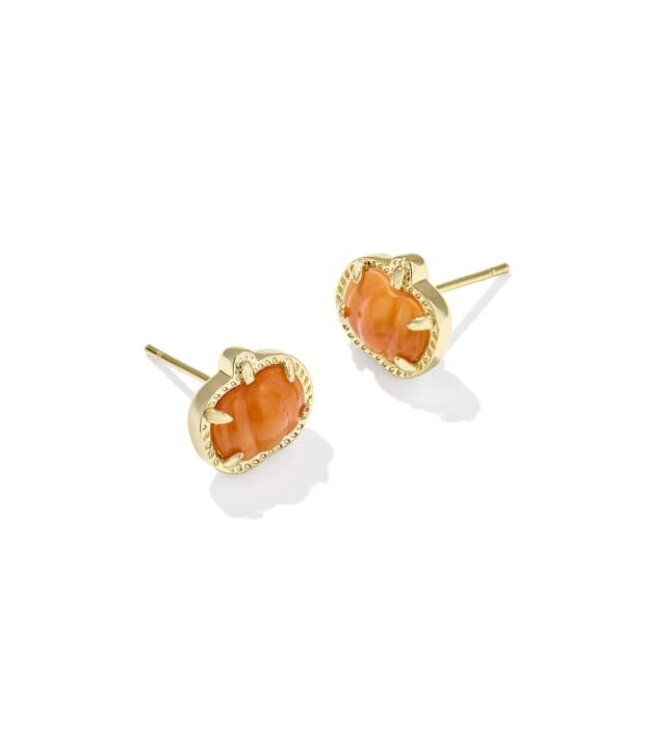 KENDRA SCOTT Pumpkin Stud Earrings