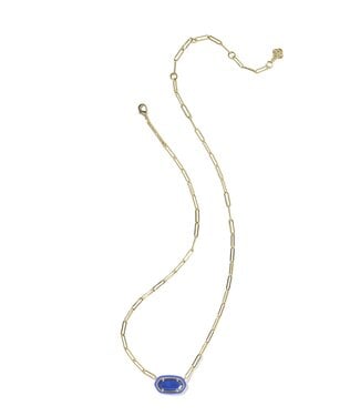 KENDRA SCOTT Elisa Enamel Frame Paperclip Necklace