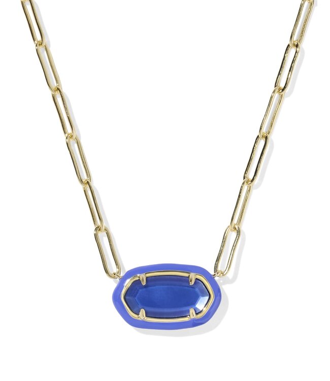 KENDRA SCOTT Elisa Enamel Frame Paperclip Necklace