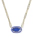 KENDRA SCOTT Elisa Enamel Frame Paperclip Necklace