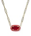KENDRA SCOTT Elisa Enamel Frame Paperclip Necklace