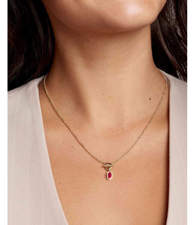 KENDRA SCOTT Mini Elisa Toggle Short Pendant Necklace