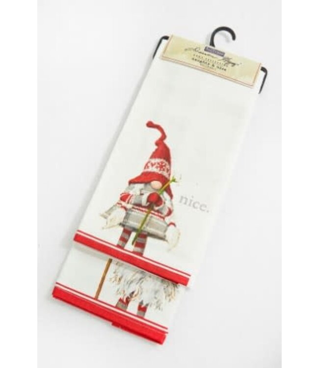 Naughty & Nice Tea Towel Set