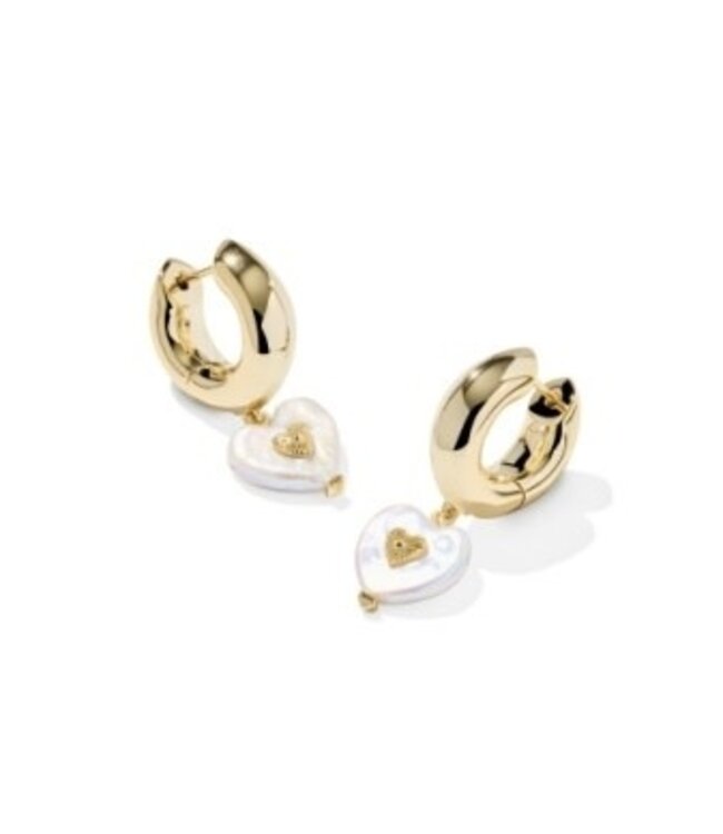 KENDRA SCOTT Sasha Heart Huggie Earrings