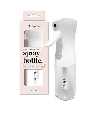 KITSCH Recycled Plastic Continuous Spray Bottle - White