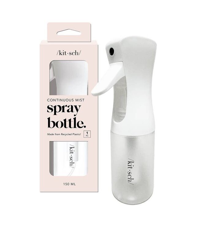 KITSCH Recycled Plastic Continuous Spray Bottle - White