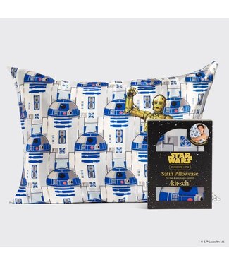 KITSCH Star Wars™ & Kitsch Satin Pillowcase in R2-D2 & C-3PO