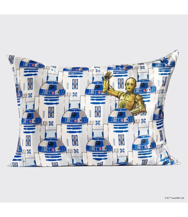 KITSCH Star Wars™ & Kitsch Satin Pillowcase in R2-D2 & C-3PO