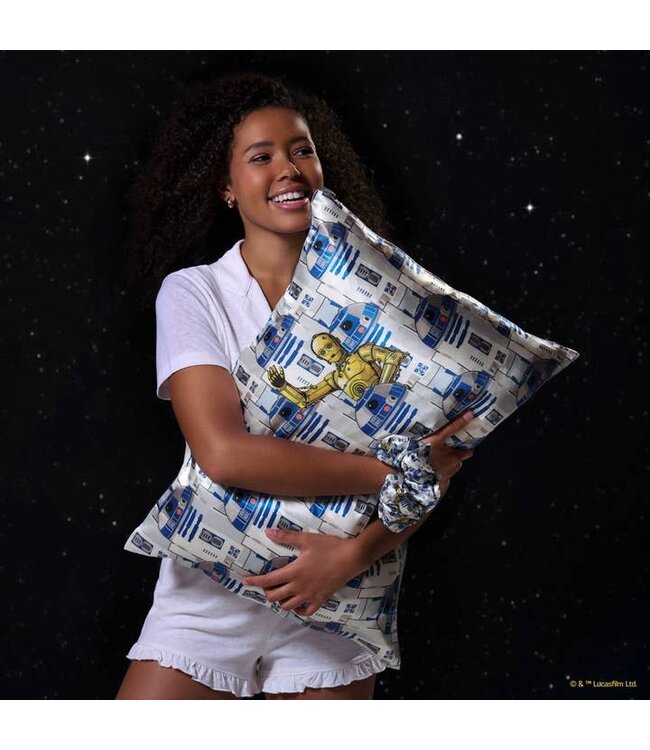 KITSCH Star Wars™ & Kitsch Satin Pillowcase in R2-D2 & C-3PO