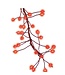 Red Twinkle/Steady Red Wire Big Seed Cluster Micro Lights 10'