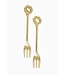 Wreath Appetizer Forks Set of 2