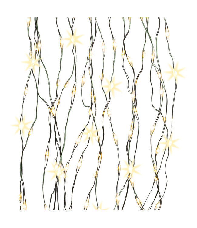 304L Warm White Twinkle Cascade Tree Lights