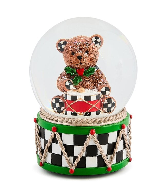MACKENZIE CHILDS Holly Bear 2025 Snow Globe GWP