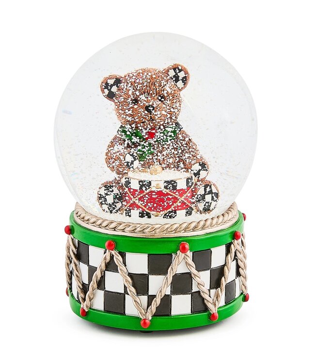 MACKENZIE CHILDS Holly Bear 2025 Snow Globe GWP