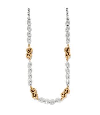 BRIGHTON Interlok Single Knot Drops Collar Necklace
