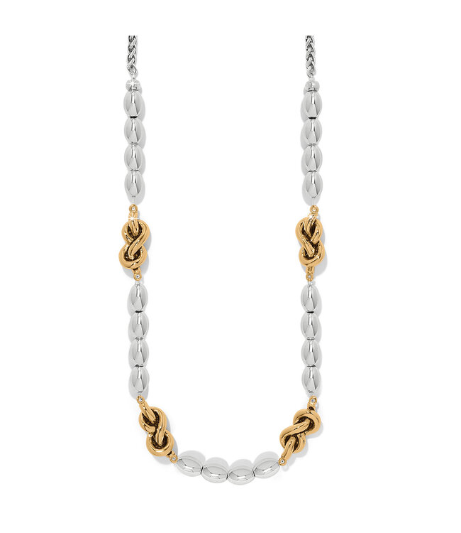 BRIGHTON Interlok Single Knot Drops Collar Necklace