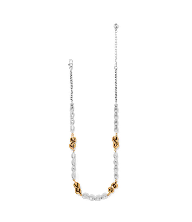 BRIGHTON Interlok Single Knot Drops Collar Necklace