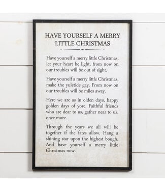 Merry Little Christmas Sign