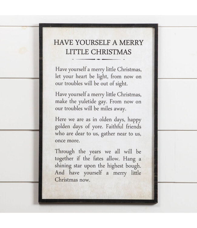 Merry Little Christmas Sign