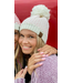 Heart Knit Pom Beanie