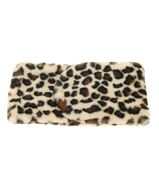 Leopard Faux Fur Cc Scarf