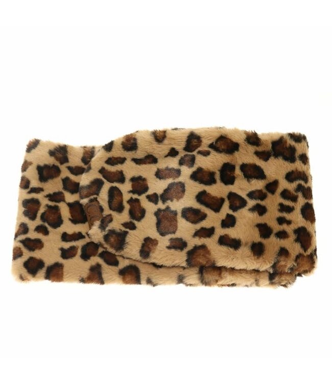 Leopard Faux Fur Cc Scarf