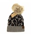 Leopard Pom Beanie