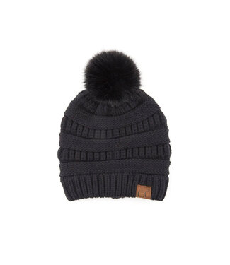 Cc Snuggly Soft Minimalist Beanie - Black