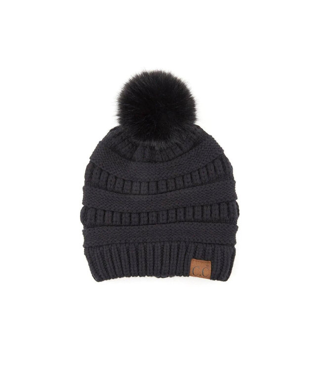 Cc Snuggly Soft Minimalist Beanie - Black