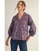 Riley Button Down Floral Top