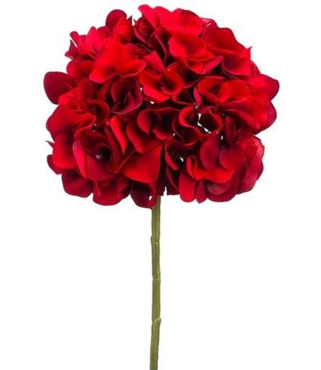 18.5" Red Velvet Hydrangea Spray