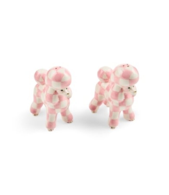 MACKENZIE CHILDS Rosy Poodle Salt & Pepper Set