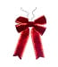 24" x 30" Red Velvet Outdoor Christmas Bow
