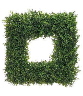 Tea Leaf Square Wreath Green