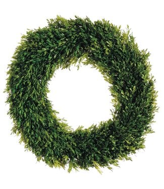 24" Tea Leaf Wreath Green