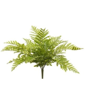 21 Inch Soft PE Leather Fern Bush Green