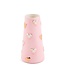 MACKENZIE CHILDS Rosy Check Tall Heart Vase